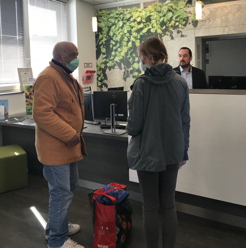 Einzug der ersten Personen in das Hotel 
© gpe