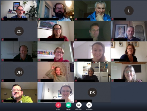 Ein Teil der Teilnehmer*innen während der Diskussion im Videokonferenzformat.
© Stiftung kreuznacher diakonie Ein Teil der Teilnehmer*innen während der Diskussion im Videokonferenzformat.
© Stiftung kreuznacher diakonie