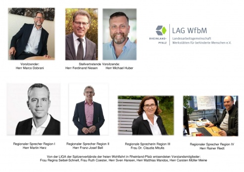 Die neuen Vorstandsmitglieder der LAG WfbM
© LAG WfbM Die neuen Vorstandsmitglieder der LAG WfbM
© LAG WfbM