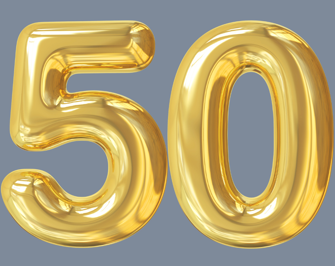 Zahl 50 in gold 
&copy; erstellt mit Canva
